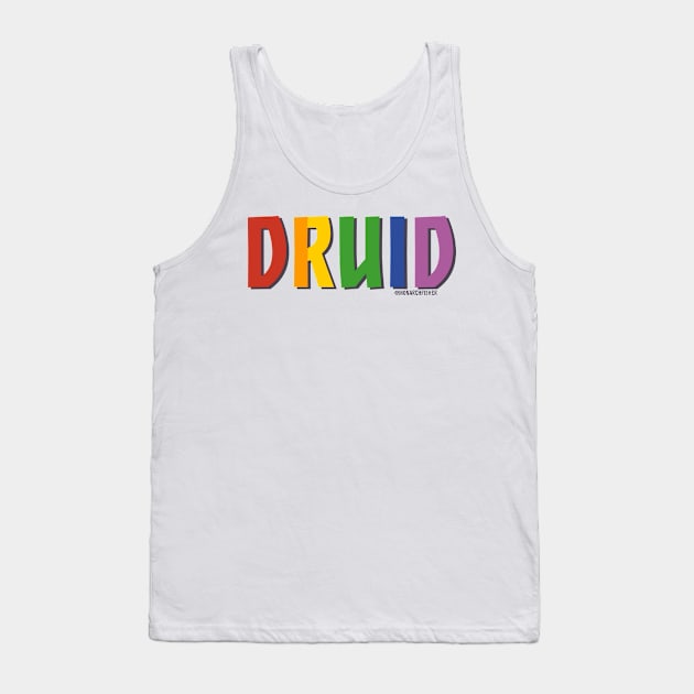 Druid Pride Shirt (Rainbow) Tank Top by MonarchFisher